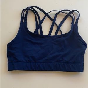Navy Blue Sports Bra